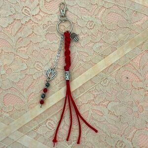 Red Garnett  Crystal Travel Hugs Keychains ,Car Charms ,Purse Charms